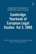 Cambridge Yearbook of European Legal Studies: Volume 3, 2000