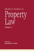 Modern Studies in Property Law: Volume 3