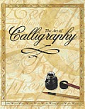 Art of Calligraphy With Pen Holder Ink Bottles & Foil Strips & Calligraphy Brush