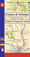 Camino de Santiago Maps Mapas Cartes St Jean Pied de Port Roncesvalles Finisterre Via Santiago de Compostela