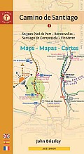 Camino de Santiago Maps Mapas Cartes St Jean Pied de Port Roncesvalles Santiago de Compostela Finisterre