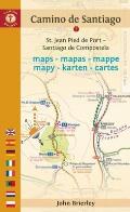 Camino de Santiago Maps Mapas Cartes St Jean Pied de Port Roncesvalles Santiago de Compostela Finisterre
