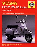 Haynes Vespa P PX125 150 & 200 Scooters 1978 to 2006