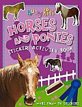 Busy Kids Horses & Ponies Sticker Activity Book With More Than 70 Stickers