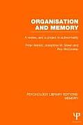 Organisation and Memory (PLE: Memory): A Review and a Project in Subnormality