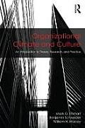 Organizational Climate & Culture An Introduction To Theory Research & Practice