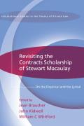 Revisiting the Contracts Scholarship of Stewart Macaulay: On the Empirical and the Lyrical