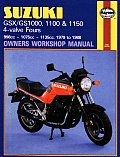 Suzuki Gsx/Gs1000, 1100 & 1150 4-Valve Fours Owners Workshop Manual, No. M737: 1979-1988