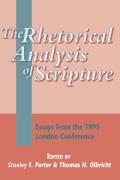 The Rhetorical Analysis of Scripture