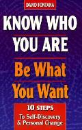 Know Who You Are Be What You Want 10