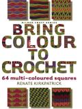 Bring Colour to Crochet 64 Multi Coloured Squares