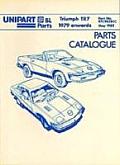 Triumph Tr7 Parts Catalogue 1979 Onwards