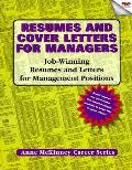 Resumes & Cover Letters For Managers