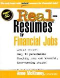 Real Resumes For Financial Jobs