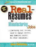 Real Resumes For Manufacturing Jobs