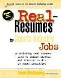 Real Resumes For Sports Industry Jobs