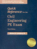 Quick Reference for the Civil Engineering Pe 3RD Edition