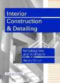 Interior Construction & Detailing Fo 2nd Edition