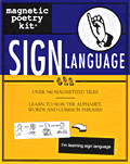 Sign Language Magnetic Poetry Kit