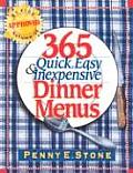 365 Quick Easy & Inexpensive Dinner Menus