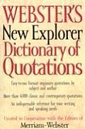 Websters New Explorer Dictionary Of Quotations
