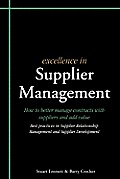 Excellence in Supplier Management