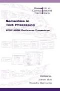 Semantics in Text Processing: Step 2008 Conference Proceedings
