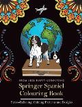Springer Spaniel Colouring Book: Fun Springer Spaniel Colouring Book for Adults and Kids 10+