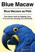 Blue Macaw. Blue Macaws as Pets. Blue Macaw book for Keeping, Pros and Cons, Care, Housing, Diet and Health.