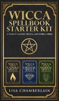 Wicca Spellbook Starter Kit: A Book of Candle, Crystal, and Herbal Spells