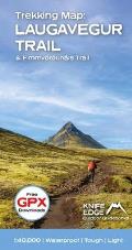 Trekking Map: Iceland's Laugavegur Trail & Fimmvorduhals Trail: With Free Gpx Download