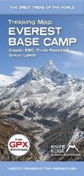 Everest Base Camp Trekking Map Classic EBC Three Passes & Gokyo Lakes