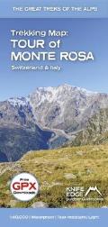 Trekking Map Tour of Monte Rosa