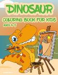 Dinosaur Coloring Book for Kids ages 4-8: Cute baby dinosaur coloring book for kids with unique funny illustrations, Perfect Gift for Boys & Girls