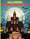 Halloween Coloring Book for Kids: Amazing Coloring Book with Cute Spooky Scary ThingsFor kids ages 4-8
