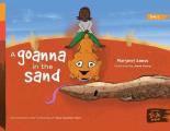 A goanna in the sand