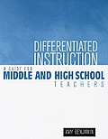 Differentiated Instruction A Guide for Middle & High School Teachers