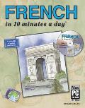 French in 10 Minutes a Day With CDROM With Sticky Labels With Flash Cards