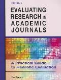 Evaluating Research in Academic Journals A Practical Guide to Realistic Evaluation 5th Edition