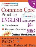 Common Core Practice 7th Grade English Language Arts Workbooks to Prepare for the Parcc or Smarter Balanced Test Ccss Aligned