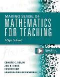 Making Sense of Mathematics for Teaching High School: Understanding How to Use Functions