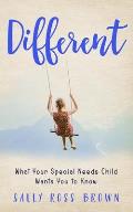 Different: What Your Special Needs Child Wants You to Know