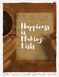 Happiness Is Making Lists