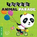Tummytime(r): Animal Parade: A Sturdy Fold-Out Book with Two Mirrors for Babies. One Side Has High-Color Images, the Other Has High-Contrast Black-