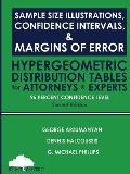 Sample Size Illustrations, Confidence Intervals, & Margins of Error: Hypergeometric Distribution Tables for Attorneys & Experts: 95 Percent Confidence