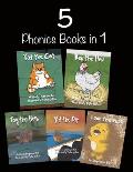 5 Phonics Books in 1: Short Vowel Sounds