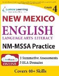 New Mexico Measures of Student Success and Achievement (NM-MSSA) Test Practice: Grade 4 English Language Arts Literacy (ELA) Practice Workbook and Ful