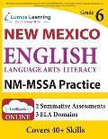 New Mexico Measures of Student Success and Achievement (NM-MSSA) Test Practice: Grade 6 English Language Arts Literacy (ELA) Practice Workbook and Ful