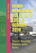 Dediu Newsletter Vol. 3, N. 11 (35), 6 October 2019: World Monthly Report with News