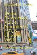 Dediu Newsletter Vol. 4, Number 11 (47), 6 October 2020: World Monthly Report
